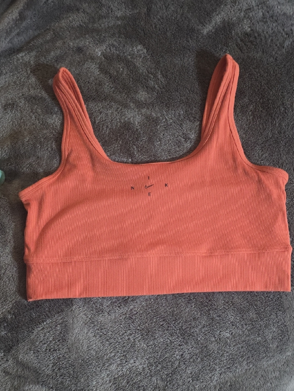 Nike Women's Ribbed Sports Bra Orange